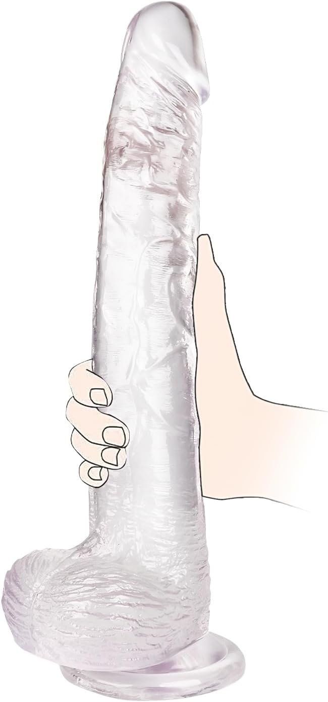 Big Dildo, 11.61 Inch Clear Dildo