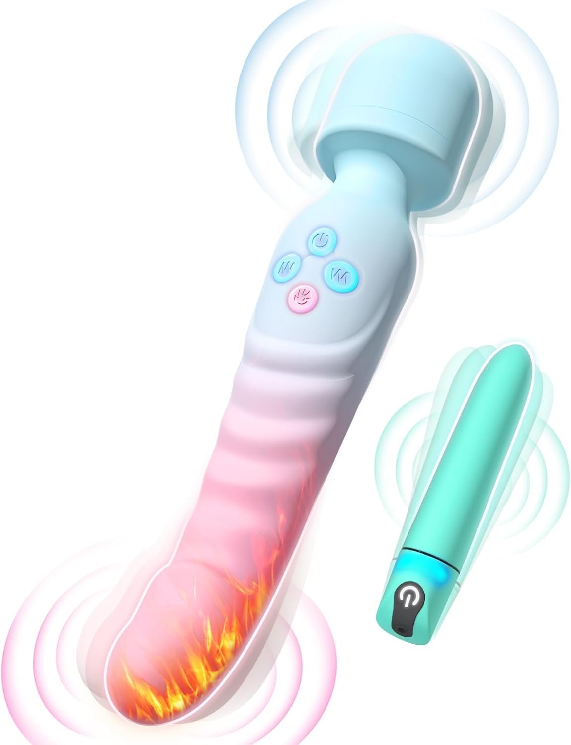 G Spot Vibrator Wand & Bullet Vibrator Set