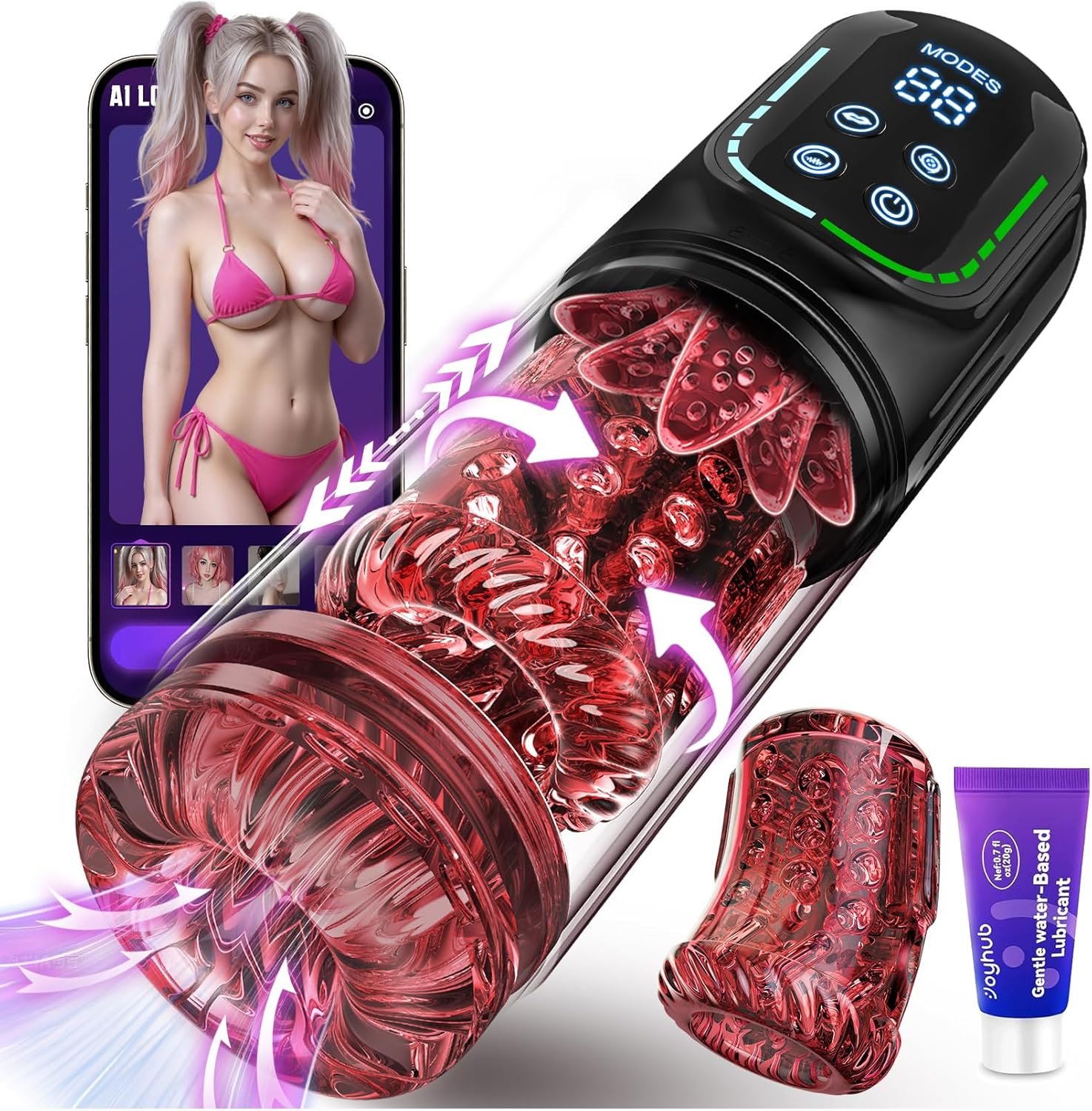 Male Masturbator Penis Pump - AI Powered Pocket Pussy