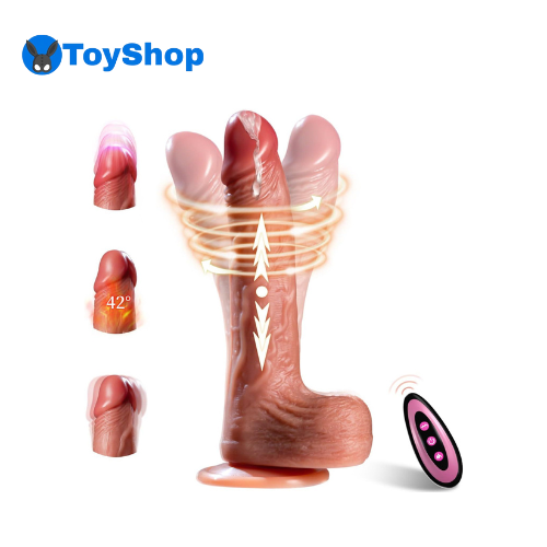Rotating Vibrator Dildo